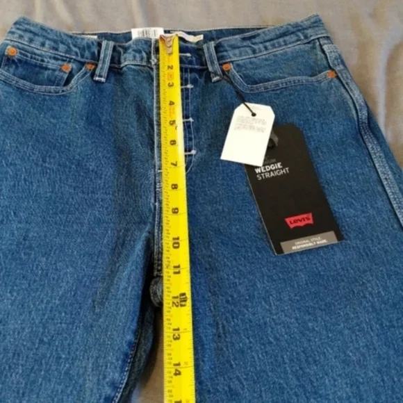 Levi's Wedgie Utility Straight Leg Jeans Denim Pants Middle Sister Carpe… - Picture 6 of 12